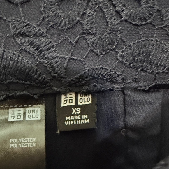 Uniqlo Dresses & Skirts - Uniqlo Dark Blue Lace Top XS